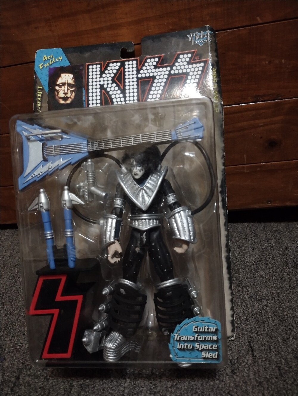 Kiss Rock Band Ace Frehley Action Figure + Accessories
